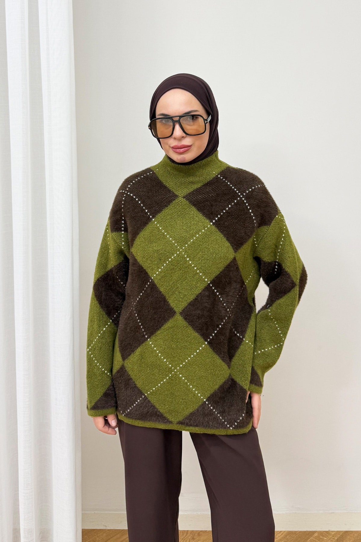 Desenli Triko Kazak 94-5040