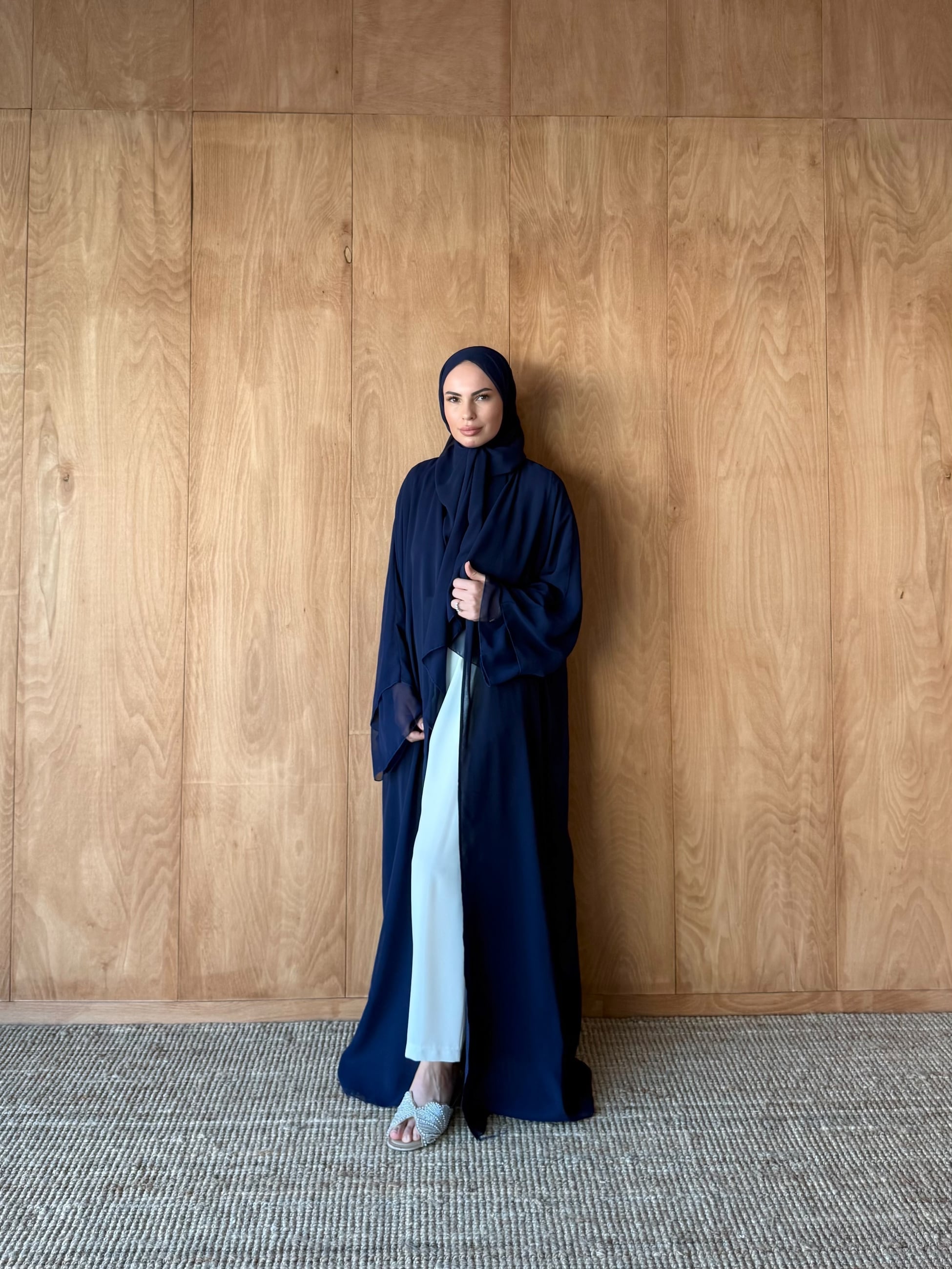 Şallı Şifon Abaya 32-2905