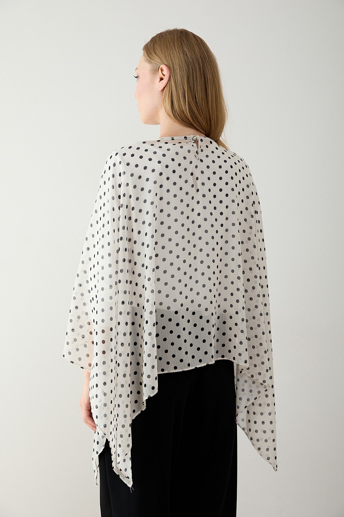Puantiye Pelerin Tunik 12-5419