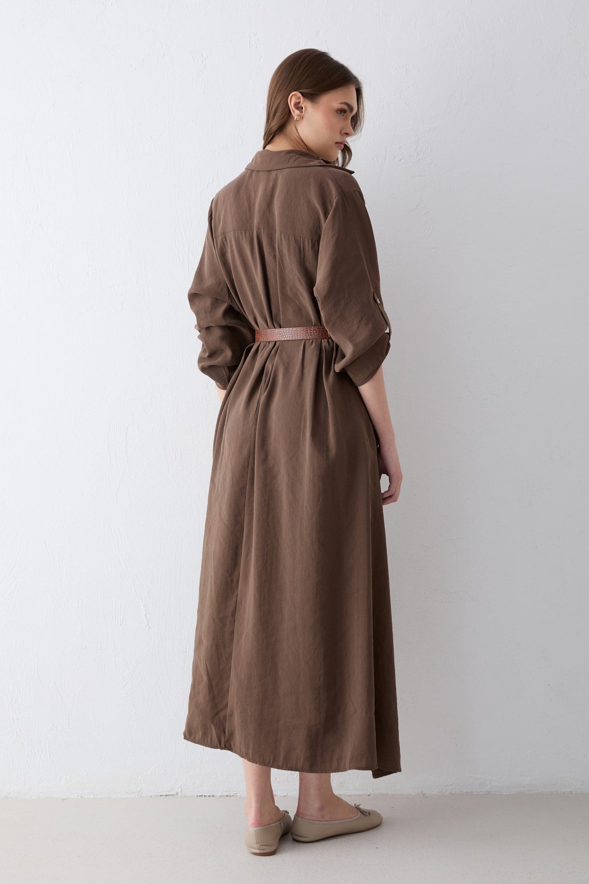 Kemerli Oversize Elbise 81-3270