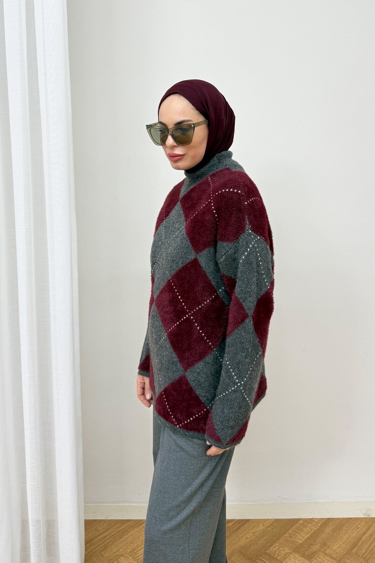 Desenli Triko Kazak 94-5040