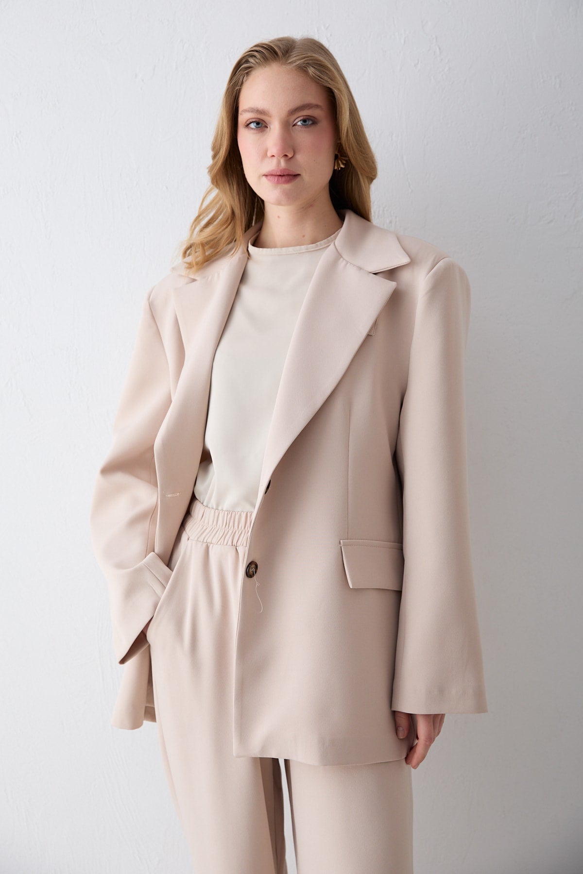 Oversize Ceketli Takım 32-2734