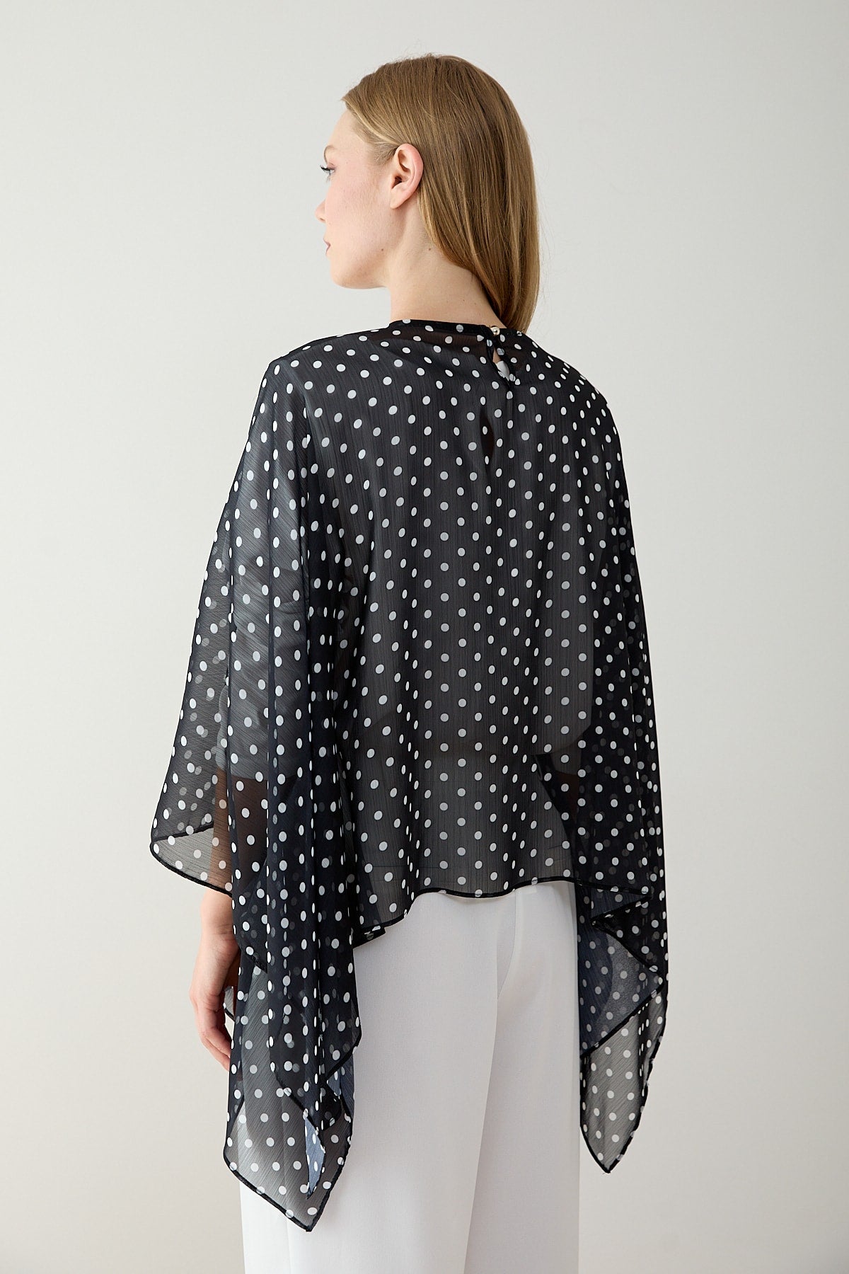 Puantiye Pelerin Tunik 12-5419