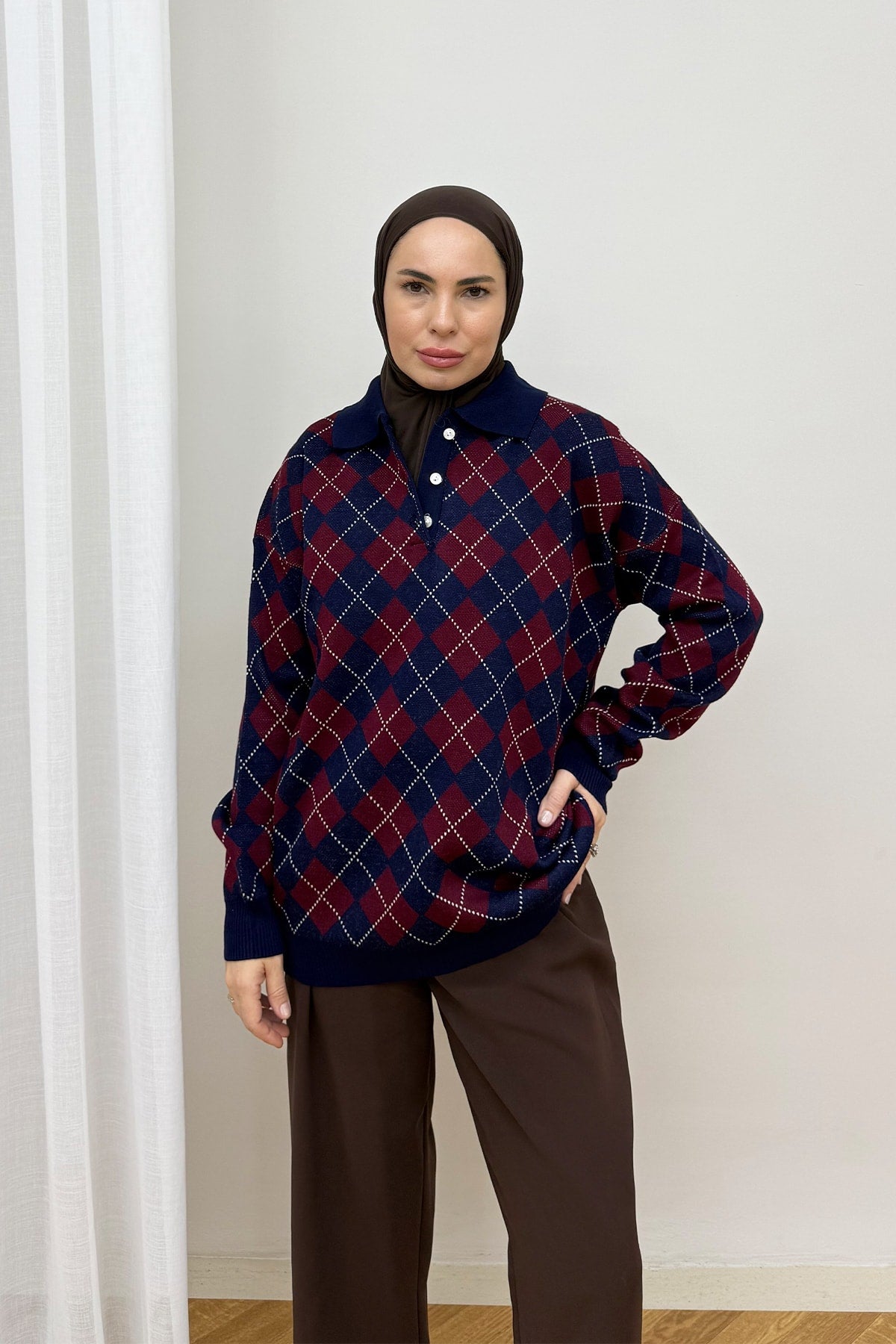 Desenli Triko Kazak 87-25790