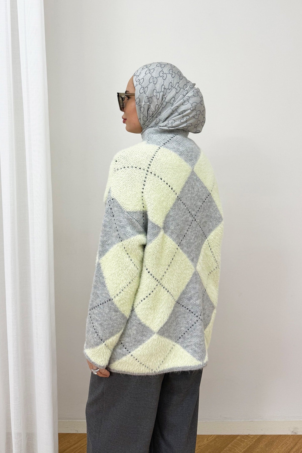 Desenli Triko Kazak 94-5040