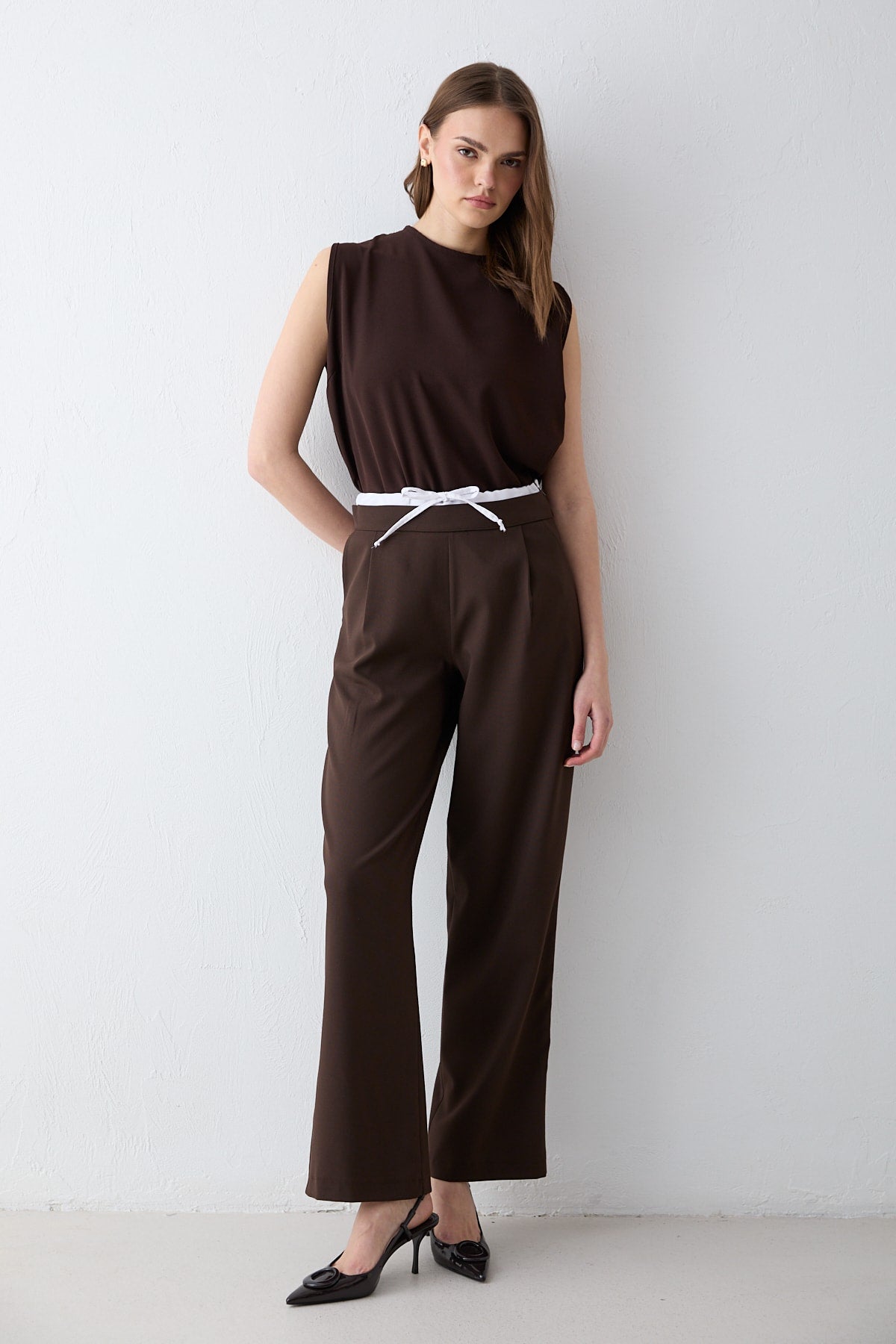 Bel Detaylı Pantolon 32-2699
