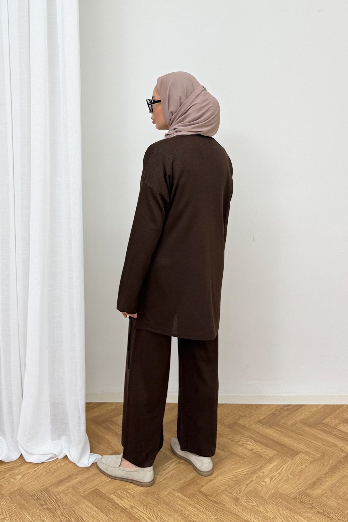 Düğmeli Triko Takım 87-25310