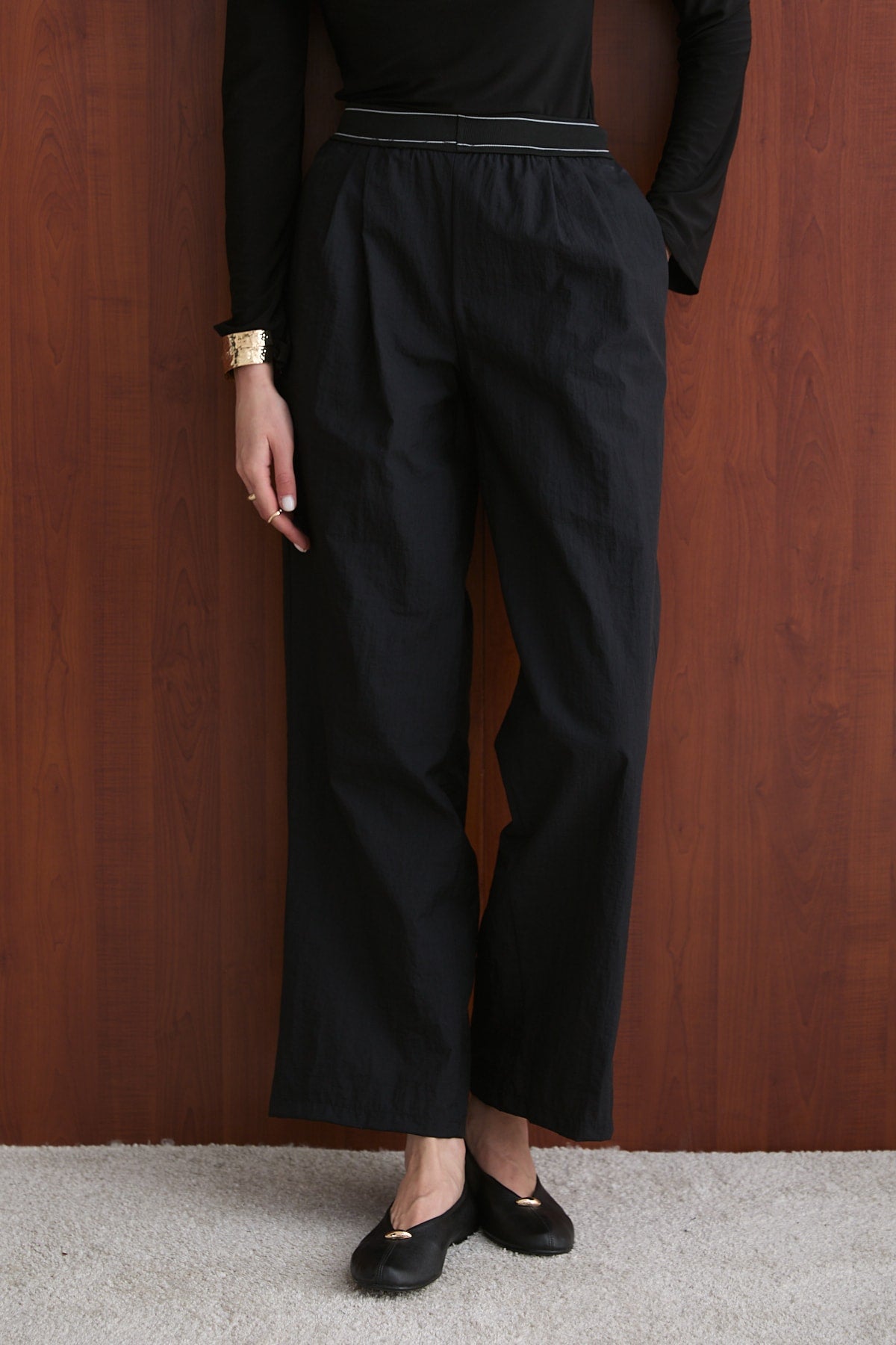 Lastik Detaylı Pantolon 32-2736