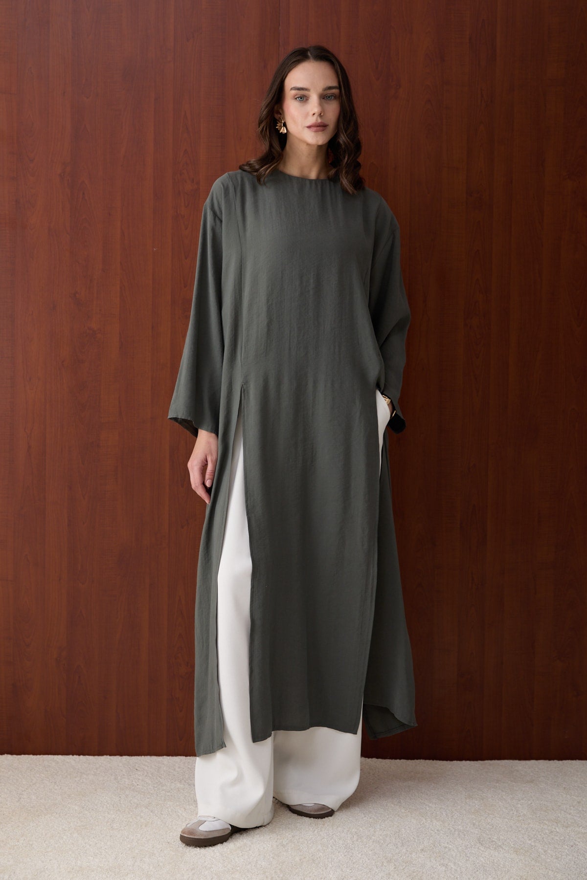 Yırtmaçlı Modal Tunik 32-2880