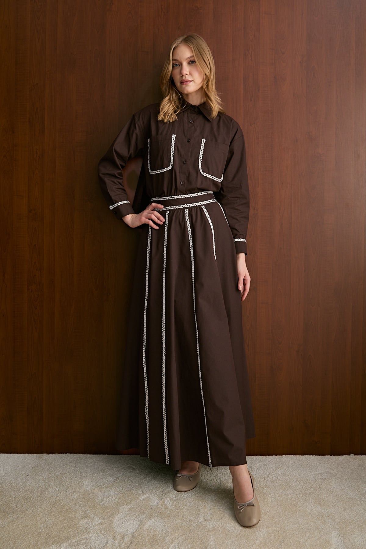 Poplin Etekli Takım 32-2607