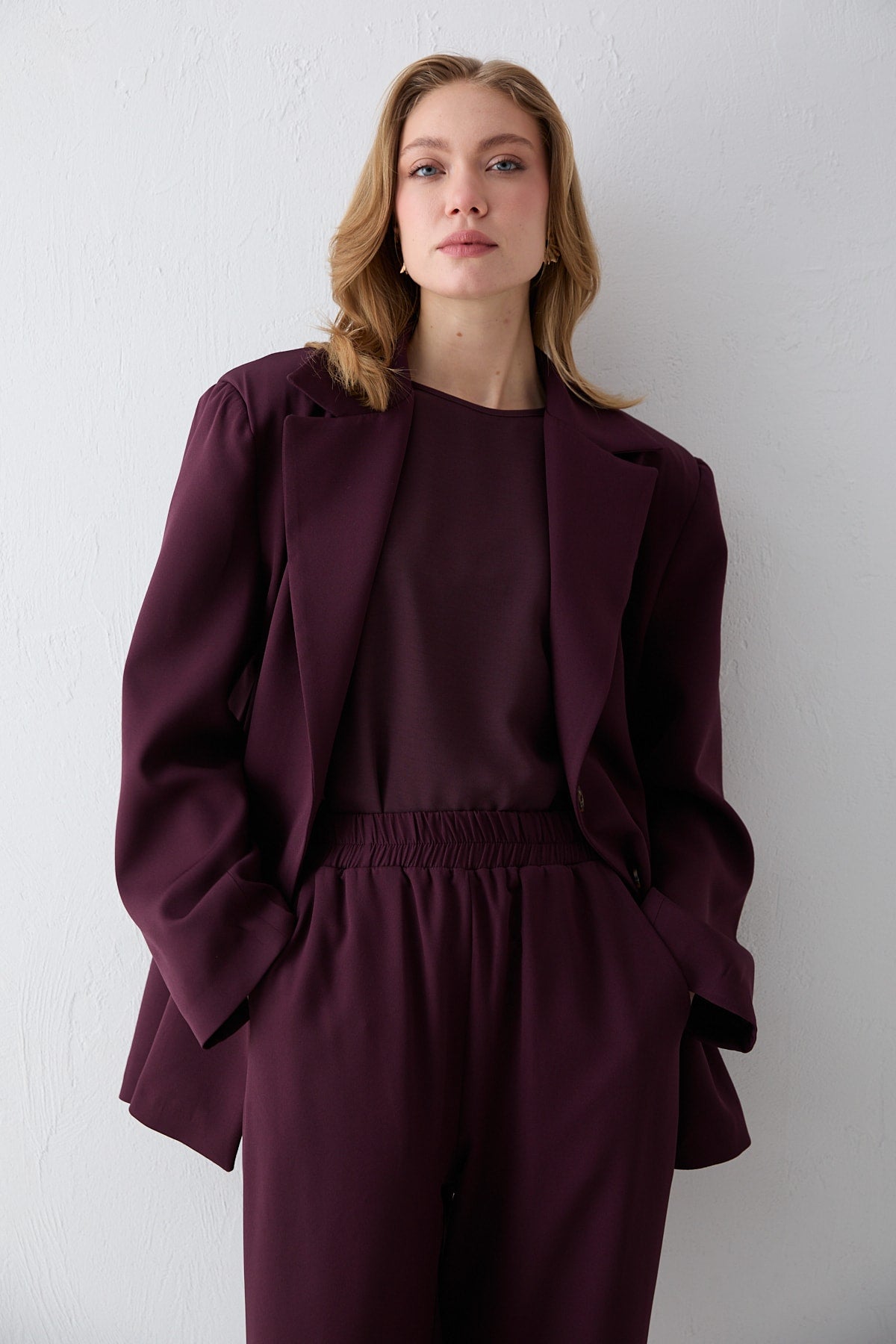 Oversize Ceketli Takım 32-2734
