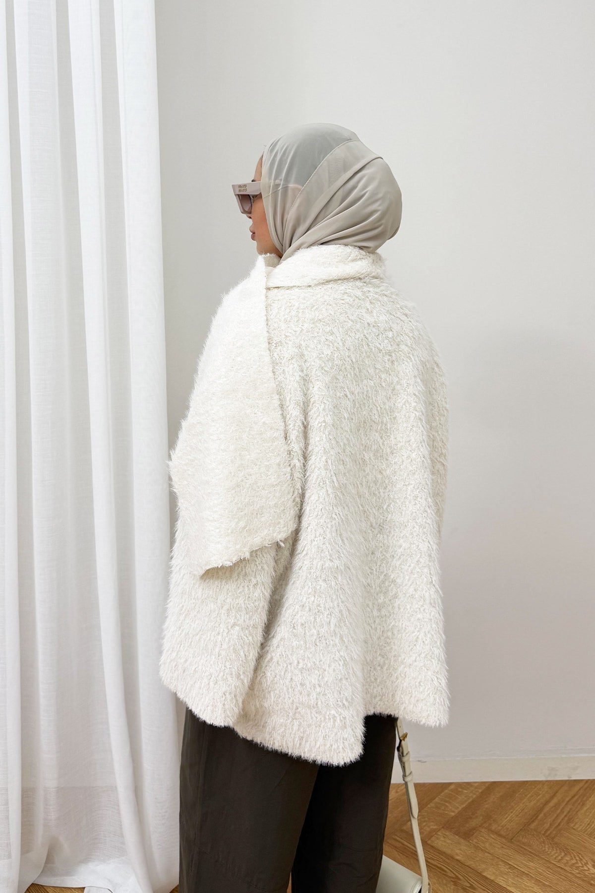 Şallı Düğmeli Hırka 4-62609