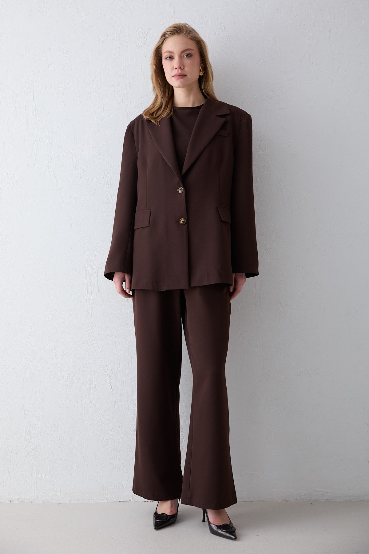 Oversize Ceketli Takım 32-2734