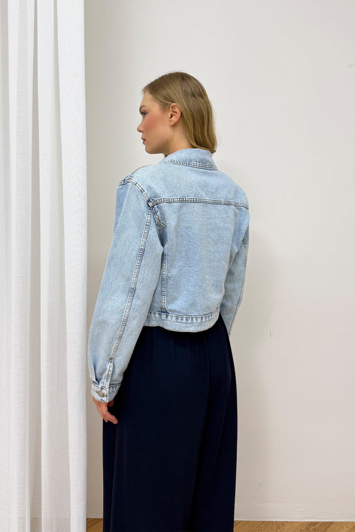 Vatkalı Denim Ceket 32-8101