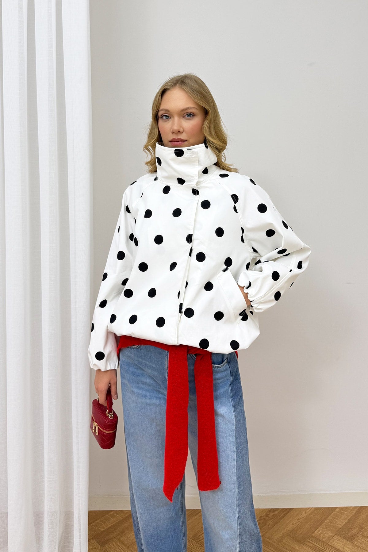 Puantiye Bomber Ceket 12-70208