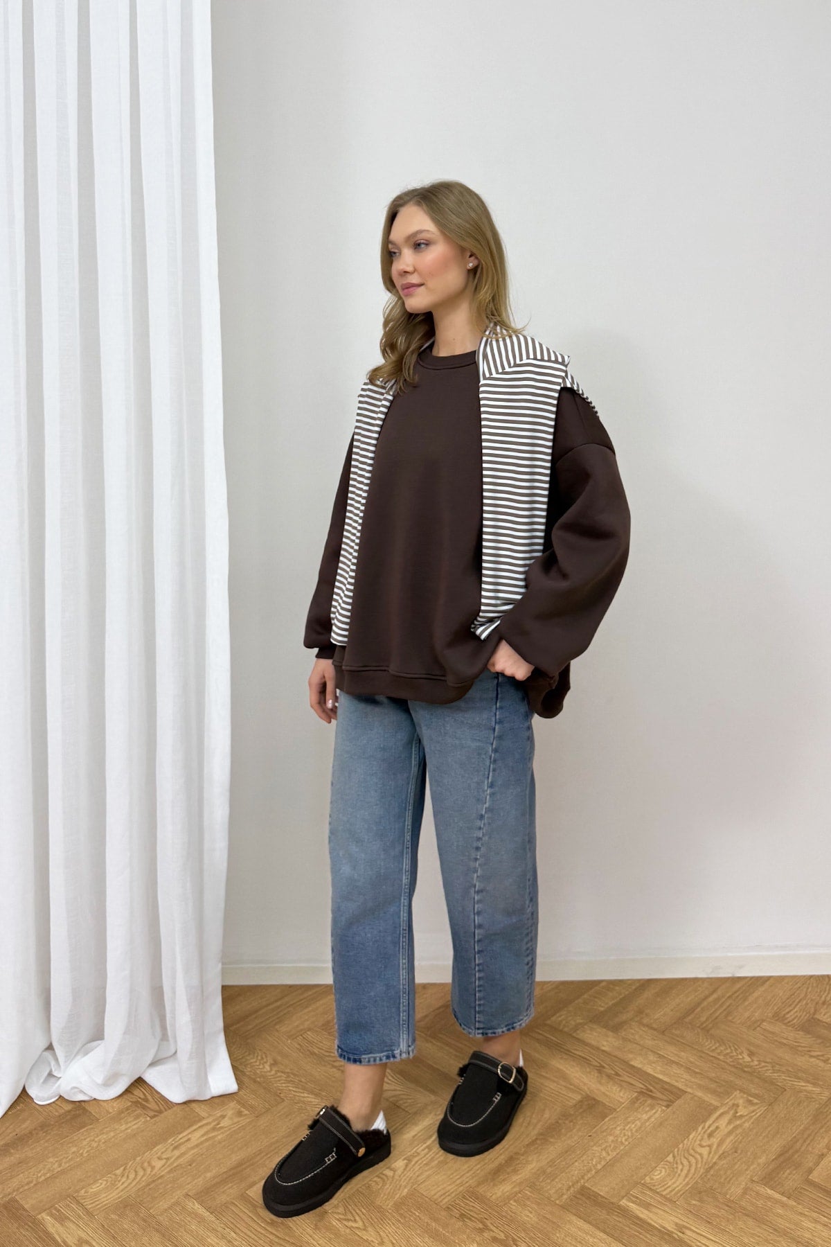 Şardonlu Üç İplik Sweat 102-2762