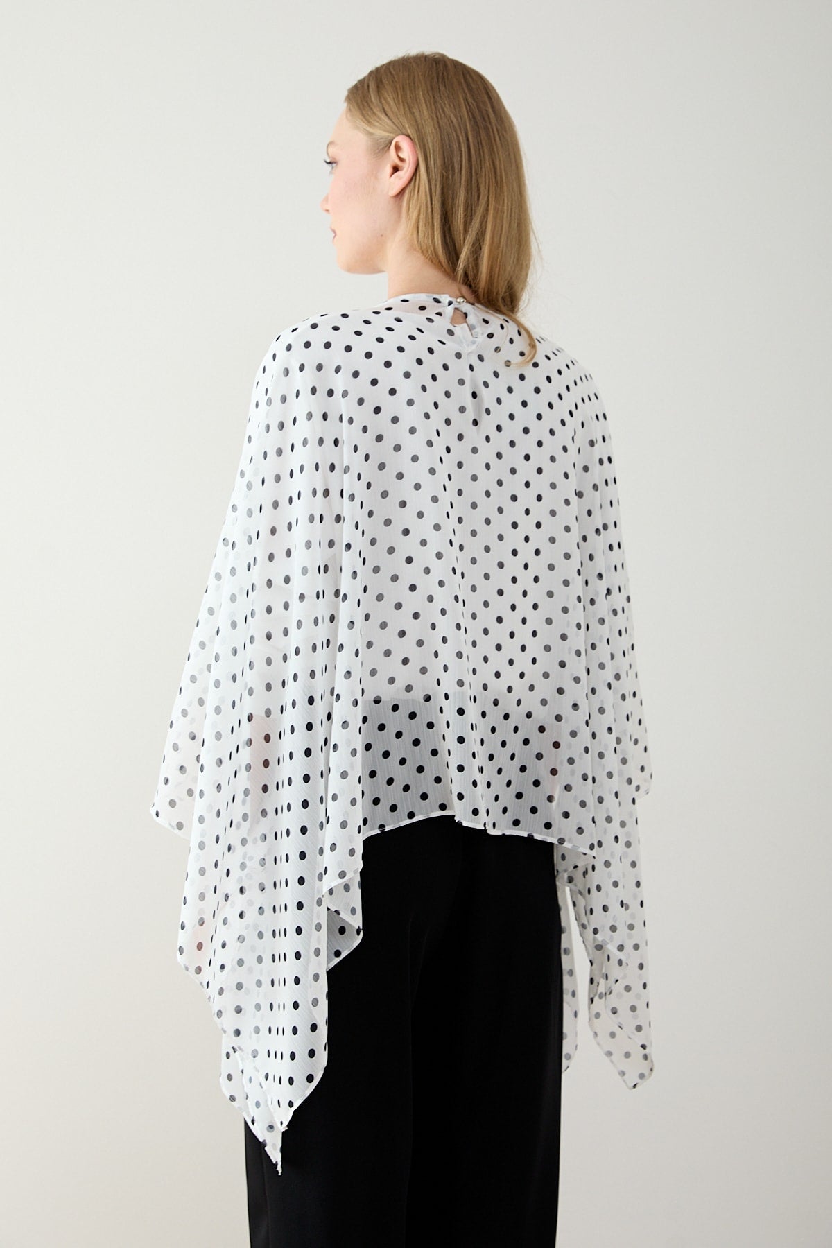 Puantiye Pelerin Tunik 12-5419