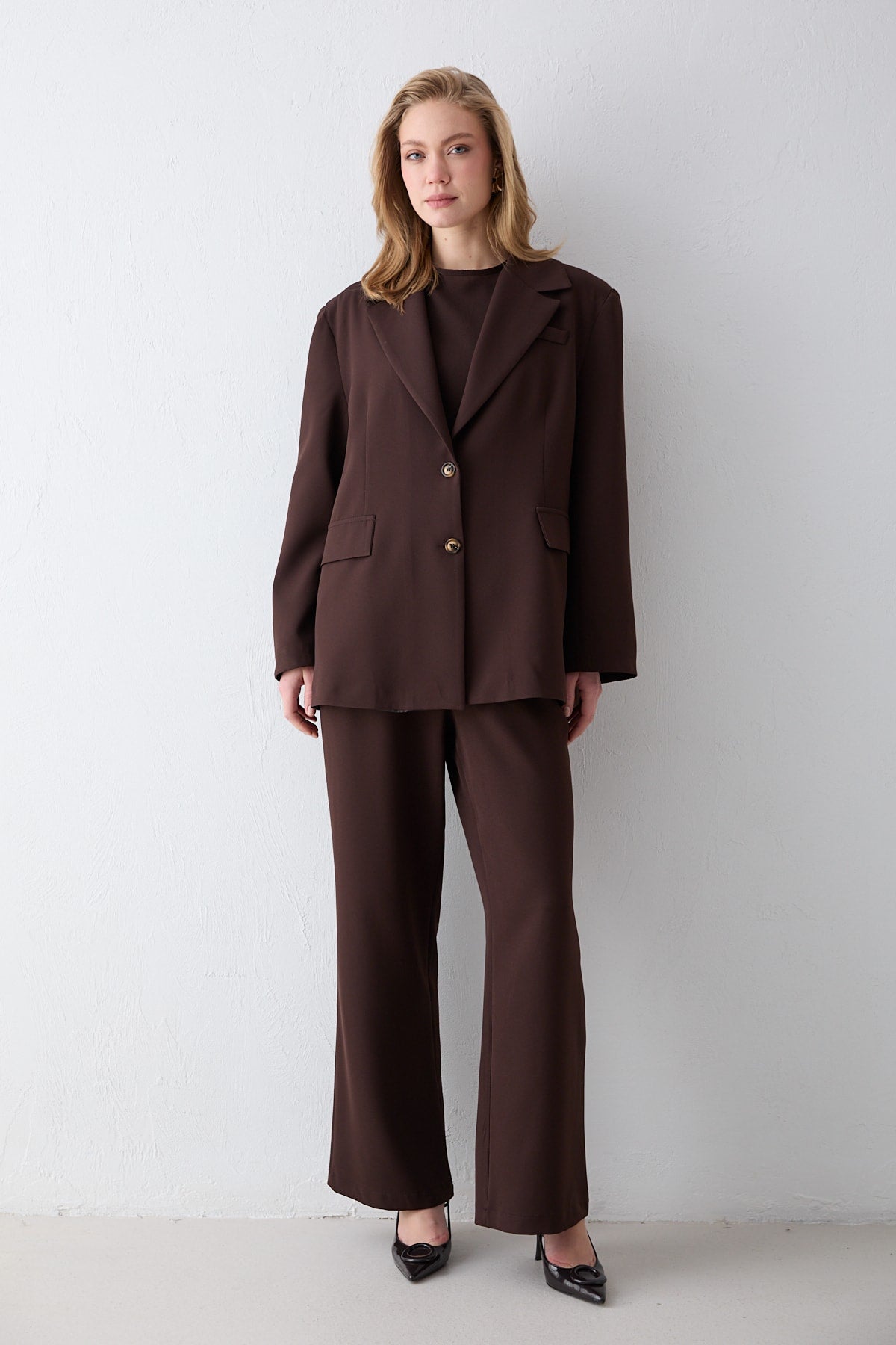 Oversize Ceketli Takım 32-2734