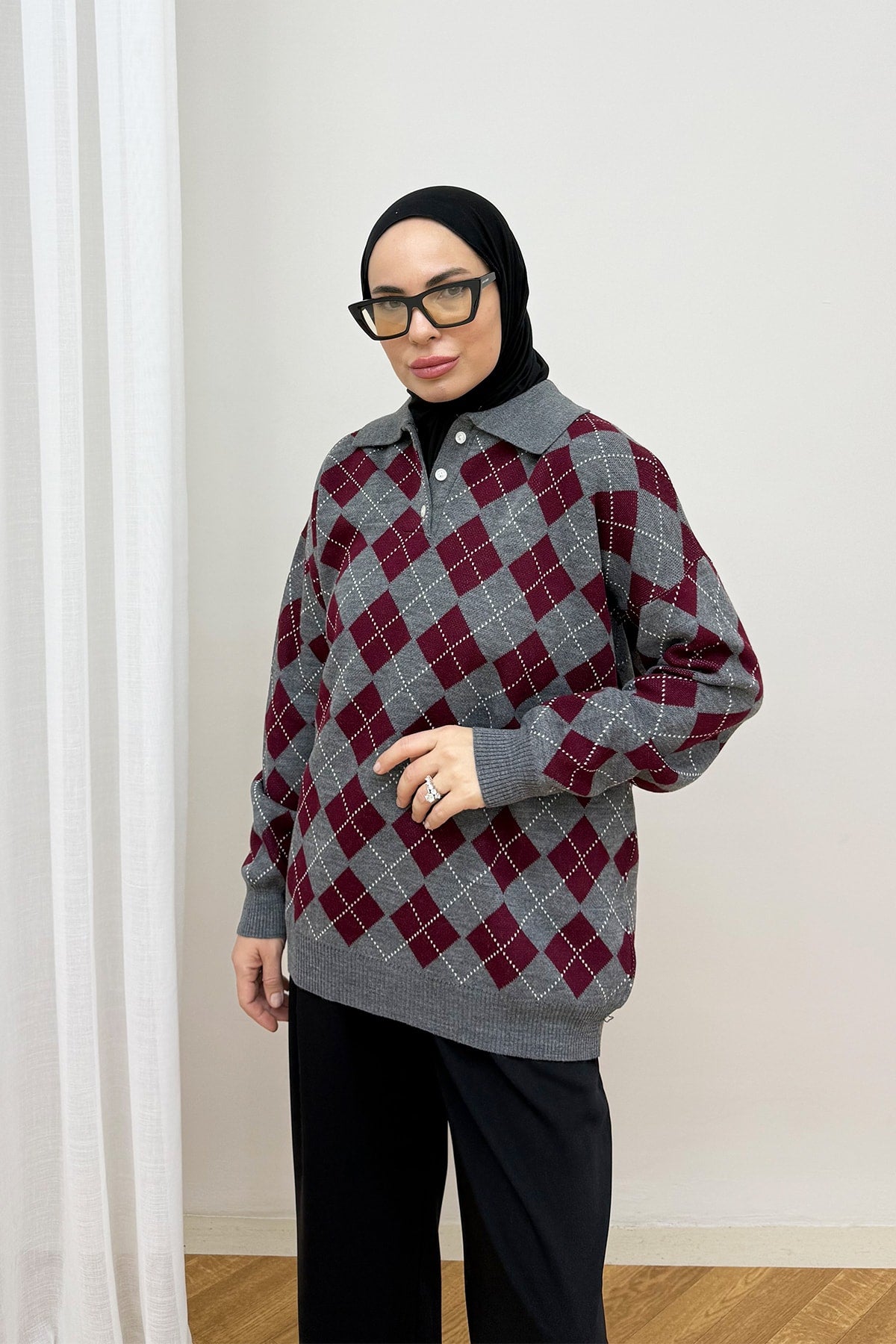 Desenli Triko Kazak 87-25790