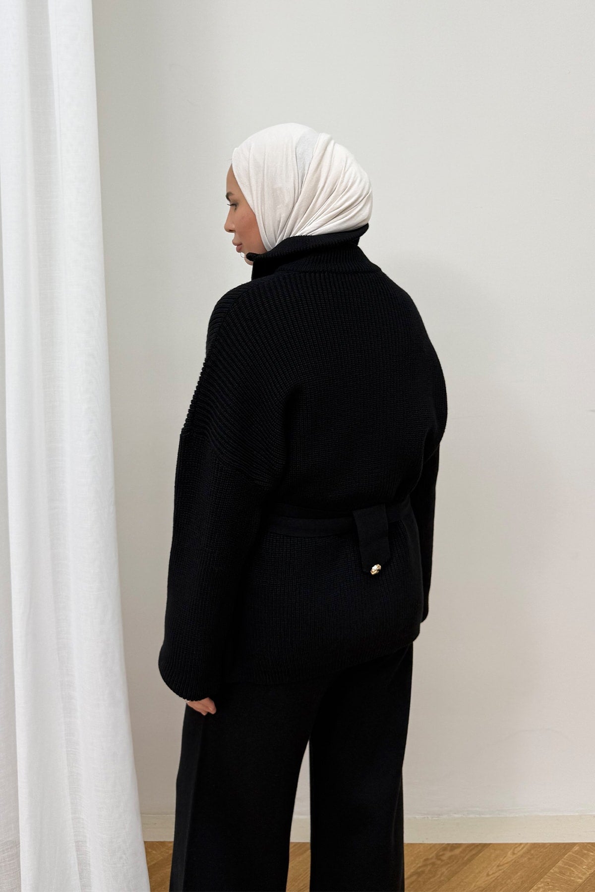 Kuşaklı Triko Takım 87-2680