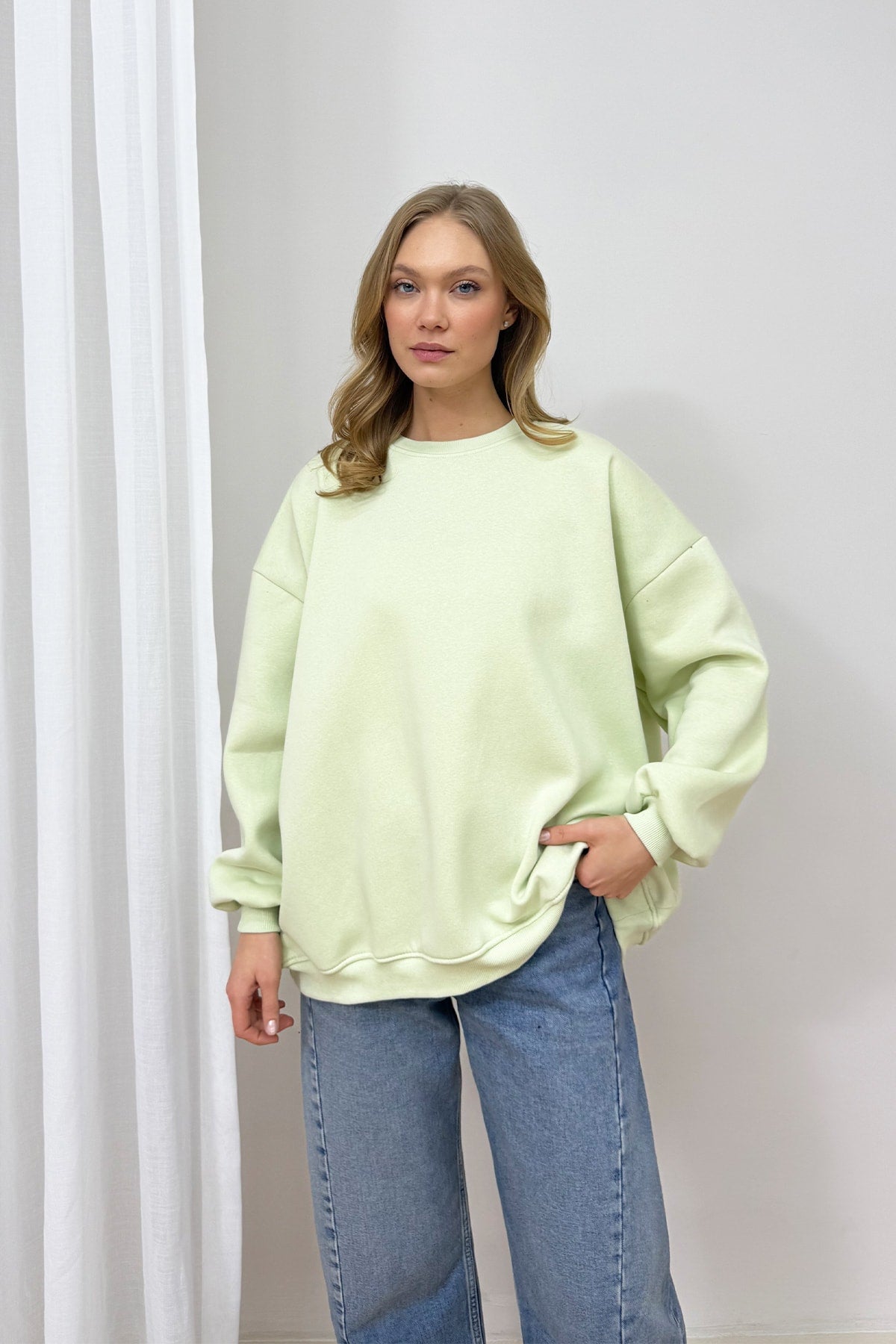 Şardonlu Üç İplik Sweat 102-2762