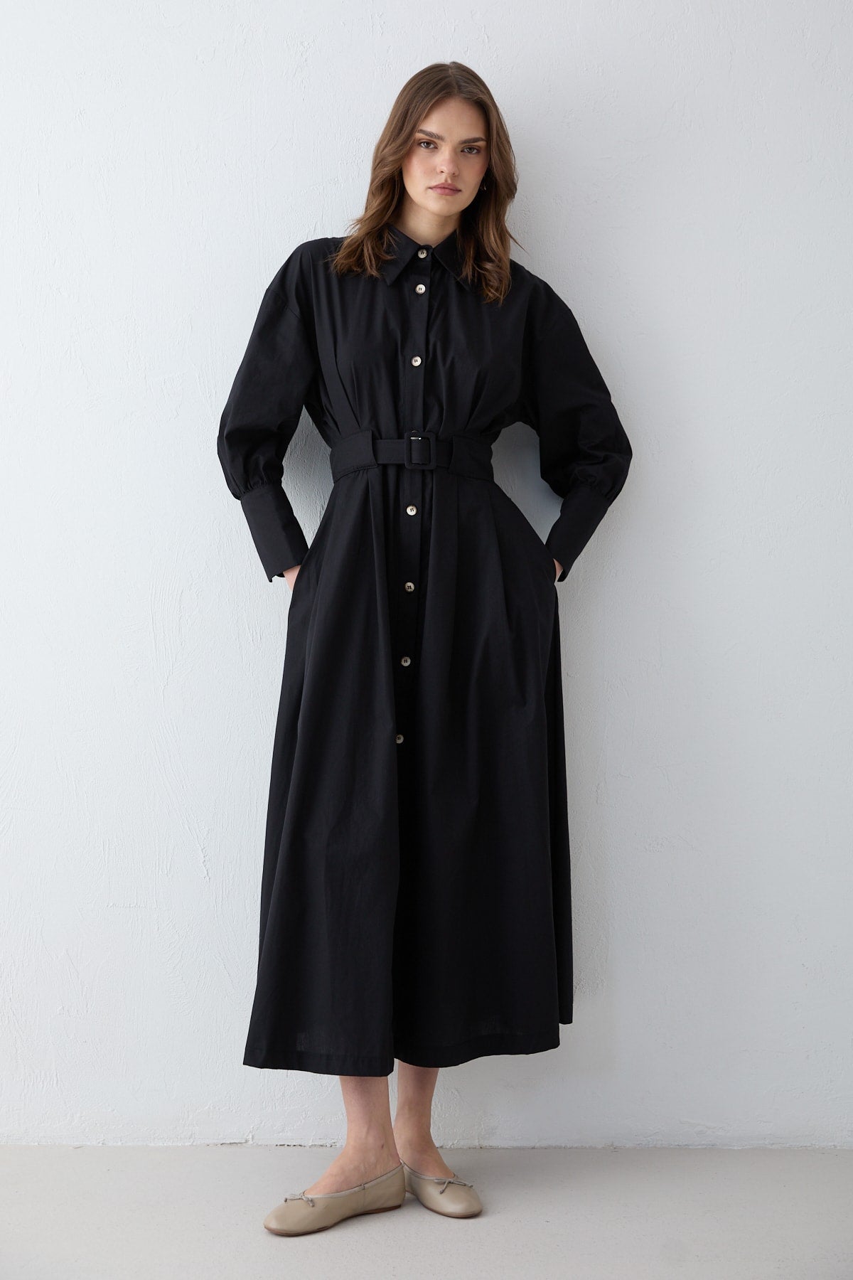 Poplin Elbise 32-2707