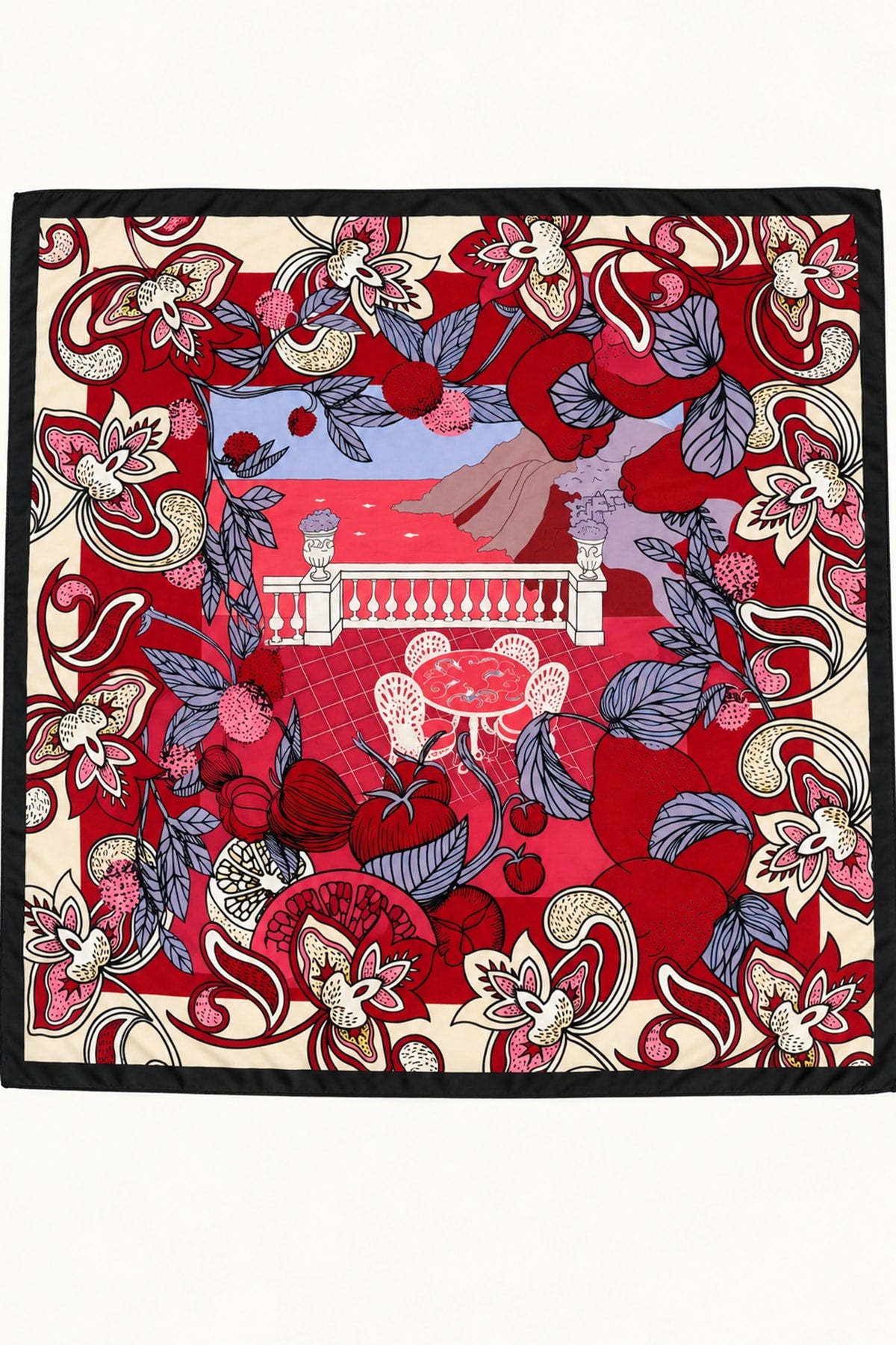 Desenli Omuz Şalı 75-0002