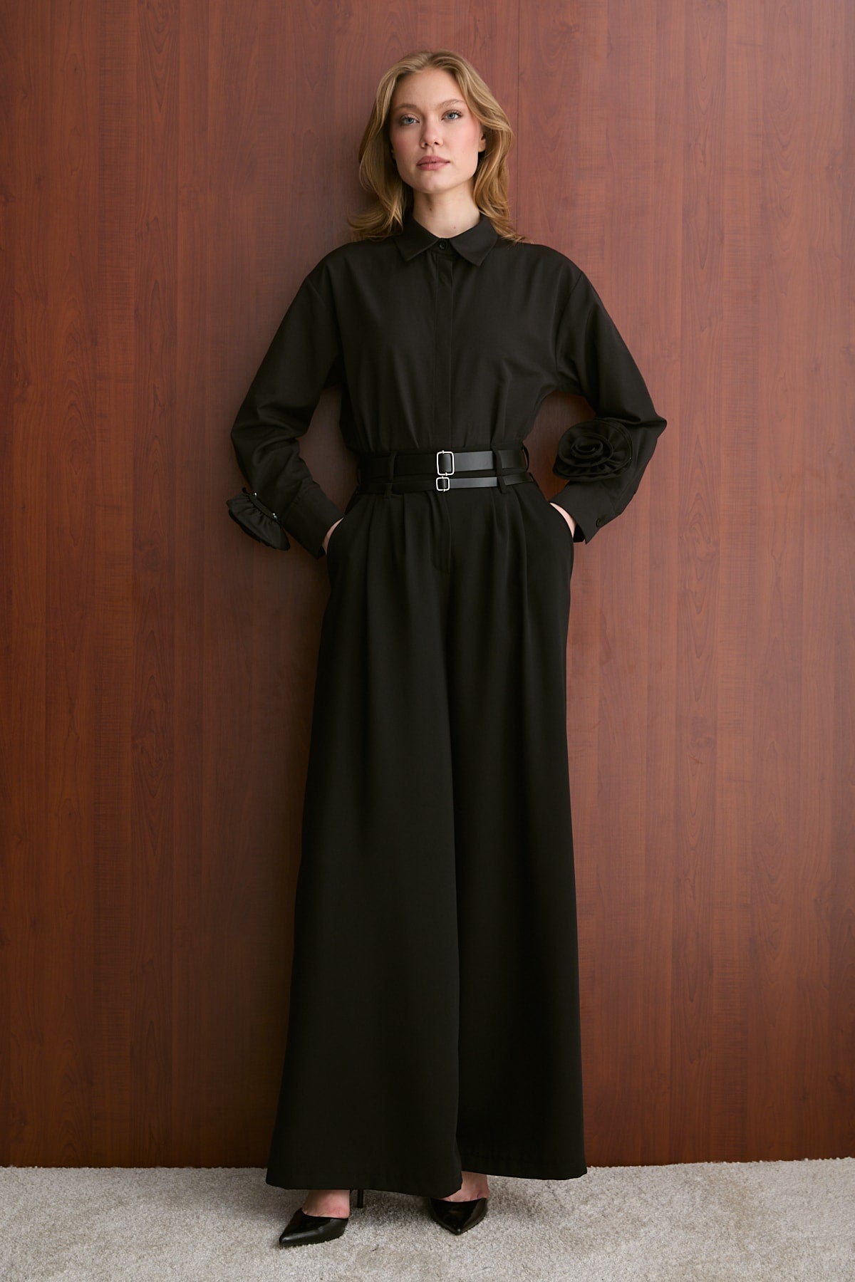 Çift Kemerli Pantolon 32-2740