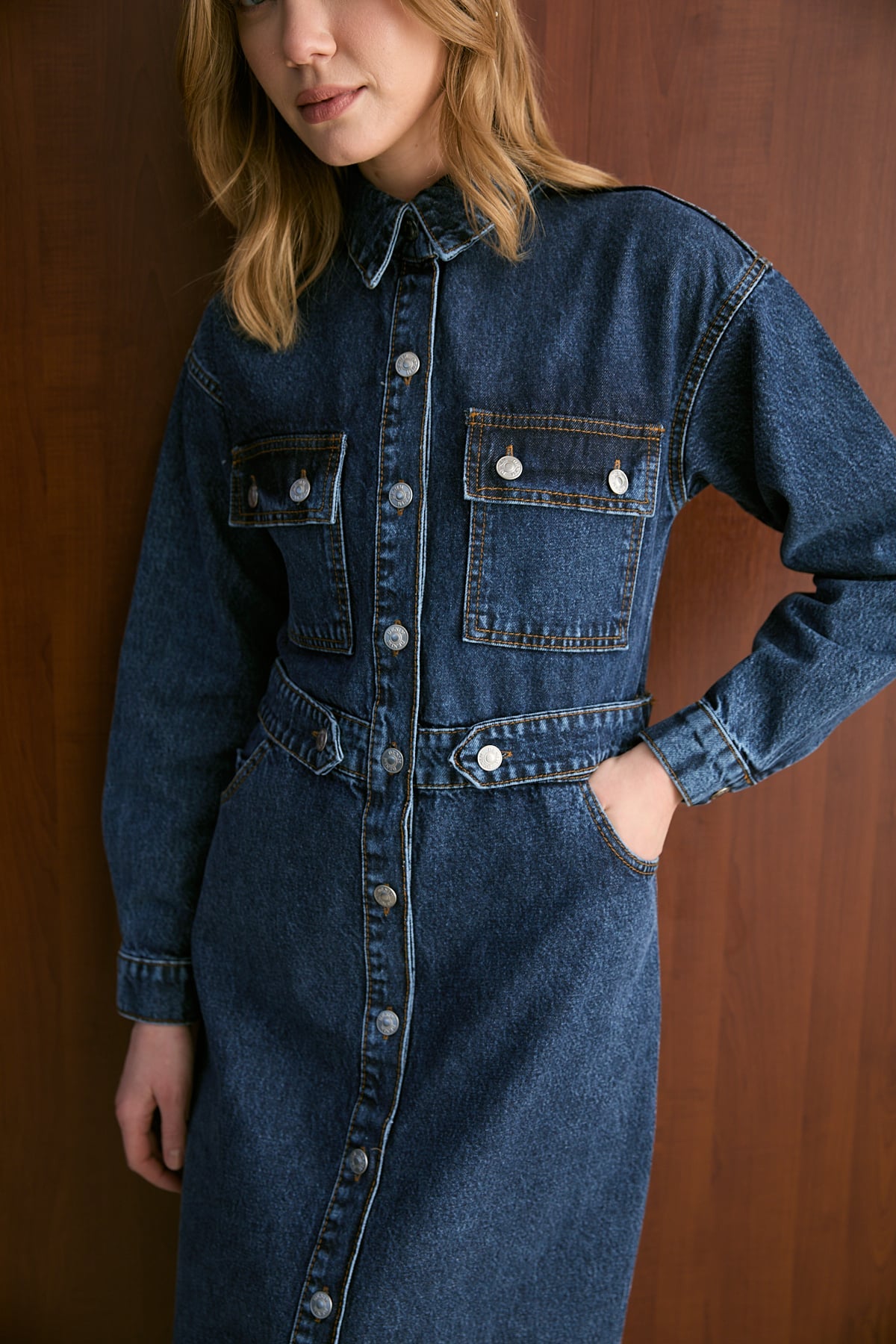 Denim Elbise 32-8100