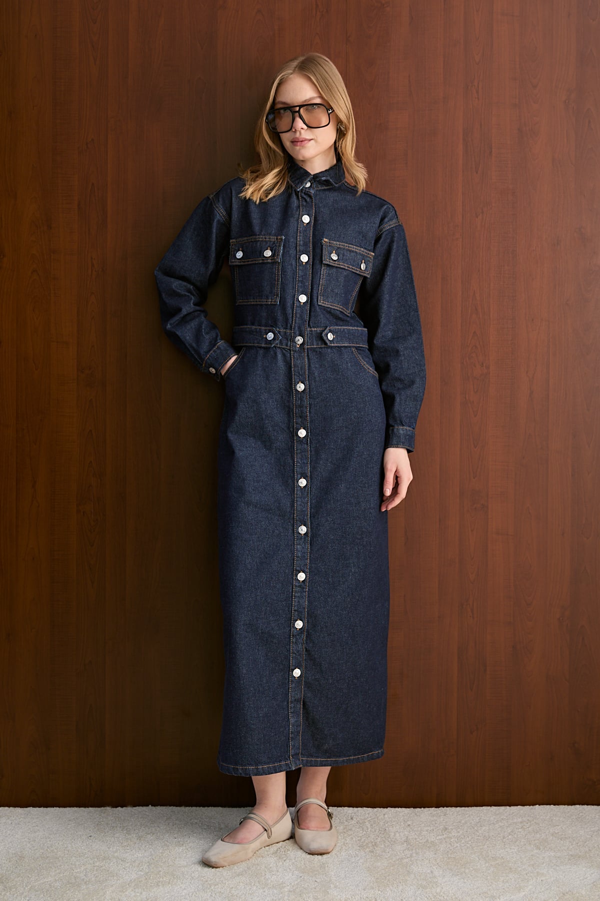 Denim Elbise 32-8100