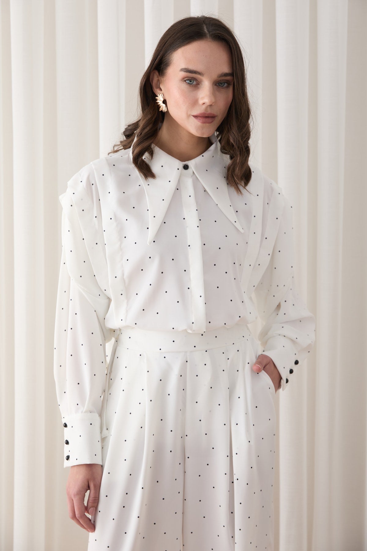Puantiye Pantolonlu Takım 32-2876