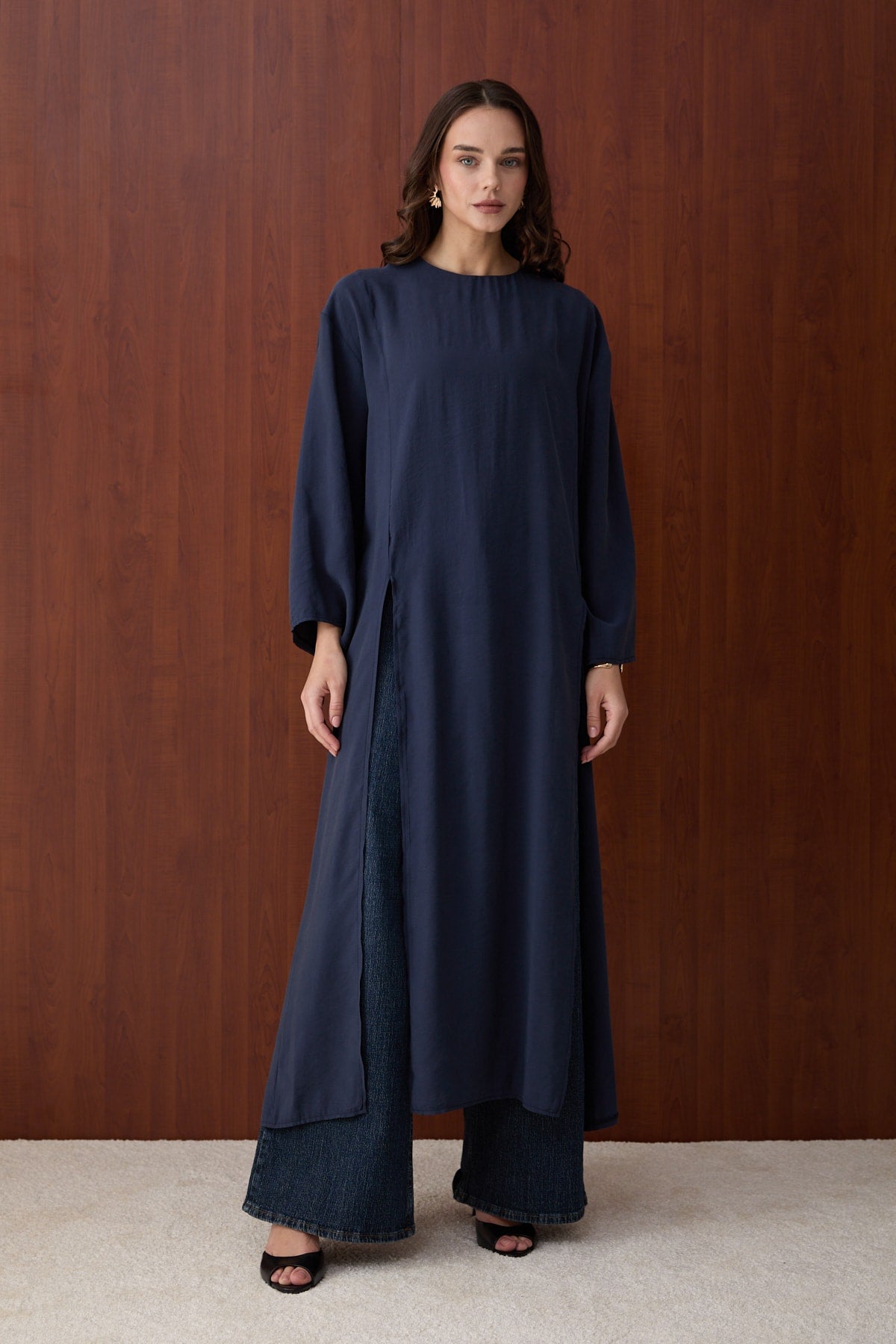 Yırtmaçlı Modal Tunik 32-2880