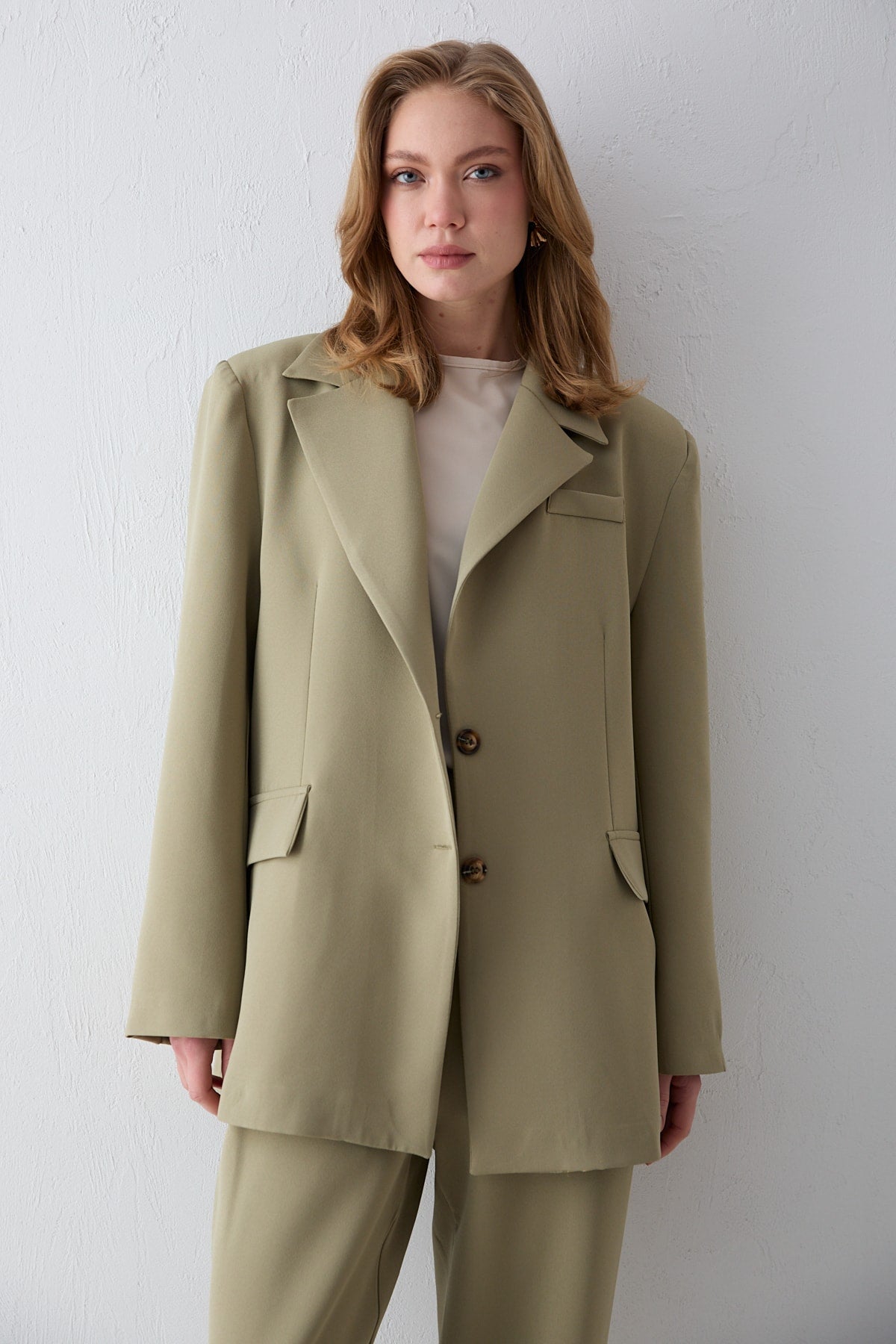 Oversize Ceketli Takım 32-2734