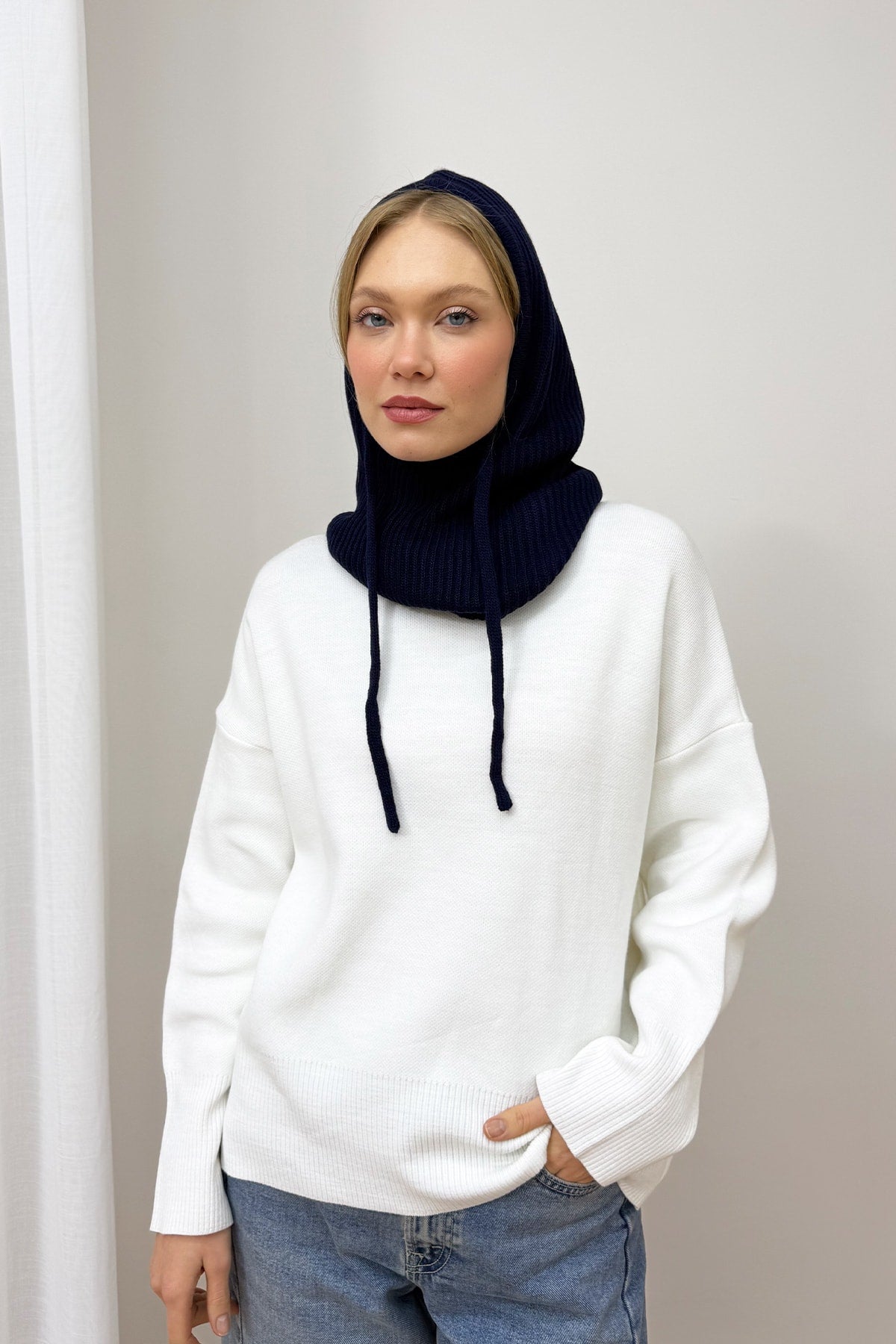 Triko Balaklava Şapka 94-22155