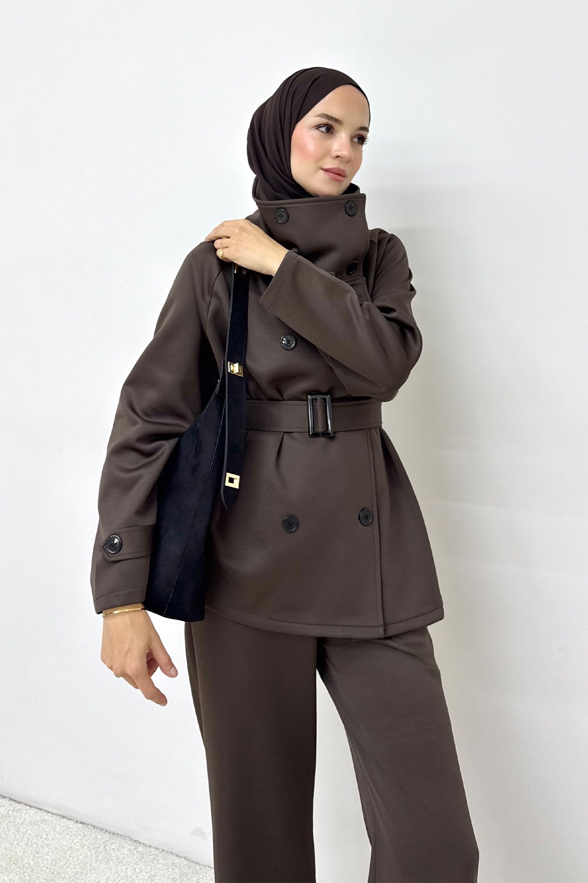 Düğmeli Scuba Takım 87-20298