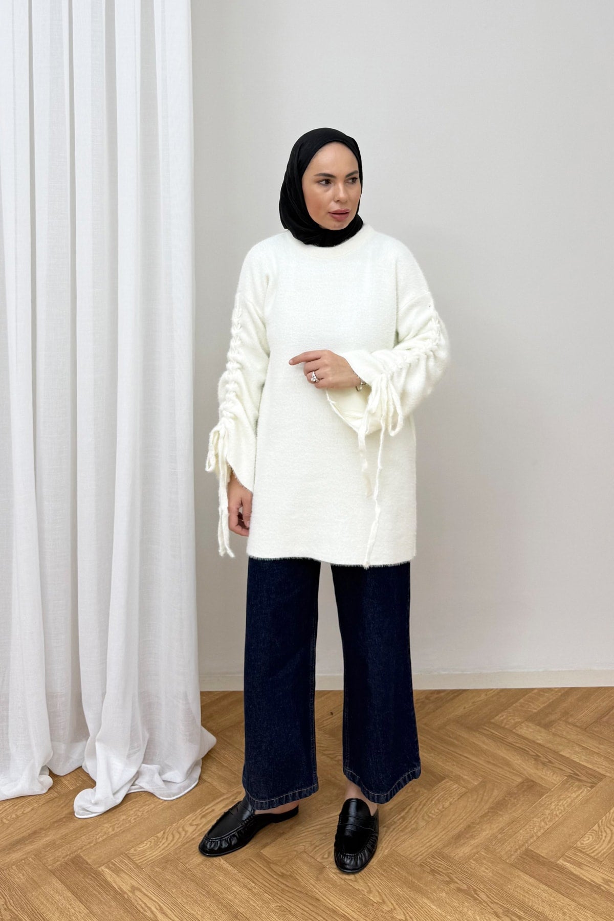 Kolu Bağlamalı Triko Kazak 80-8426
