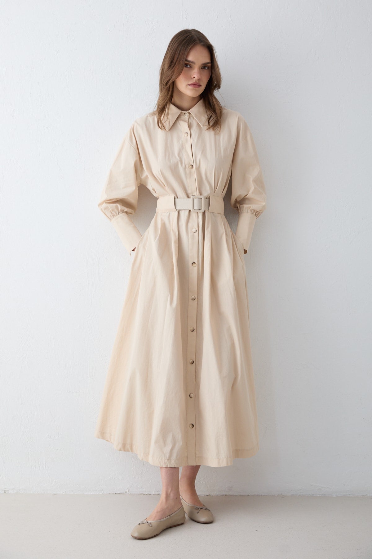 Poplin Elbise 32-2707