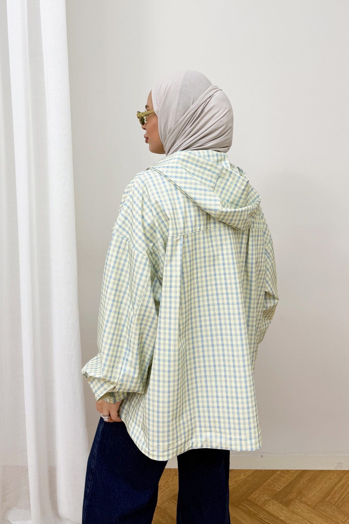 Ekose Çıtçıtlı Yağmurluk 3-4590