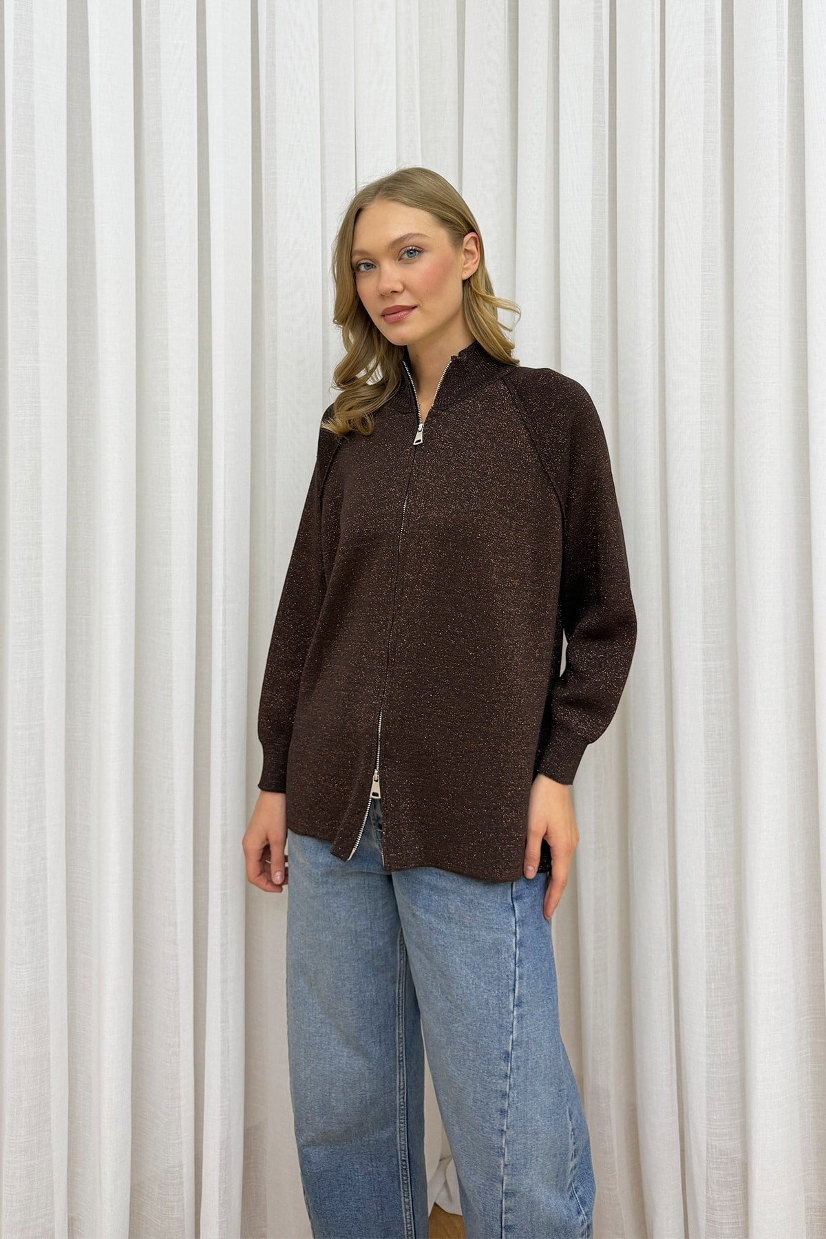 Simli Triko Hırka 32-7000
