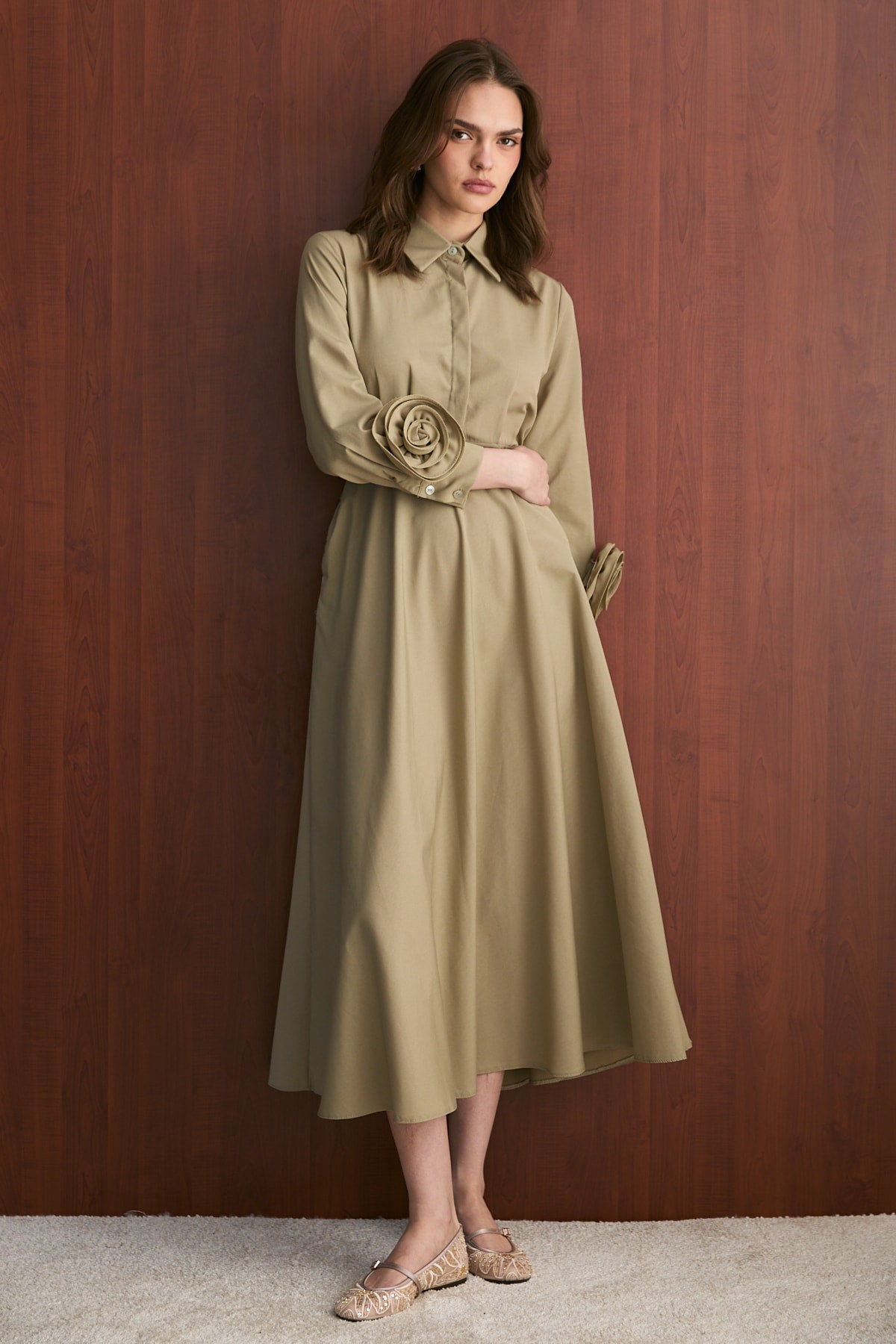 Poplin Elbise 32-2739