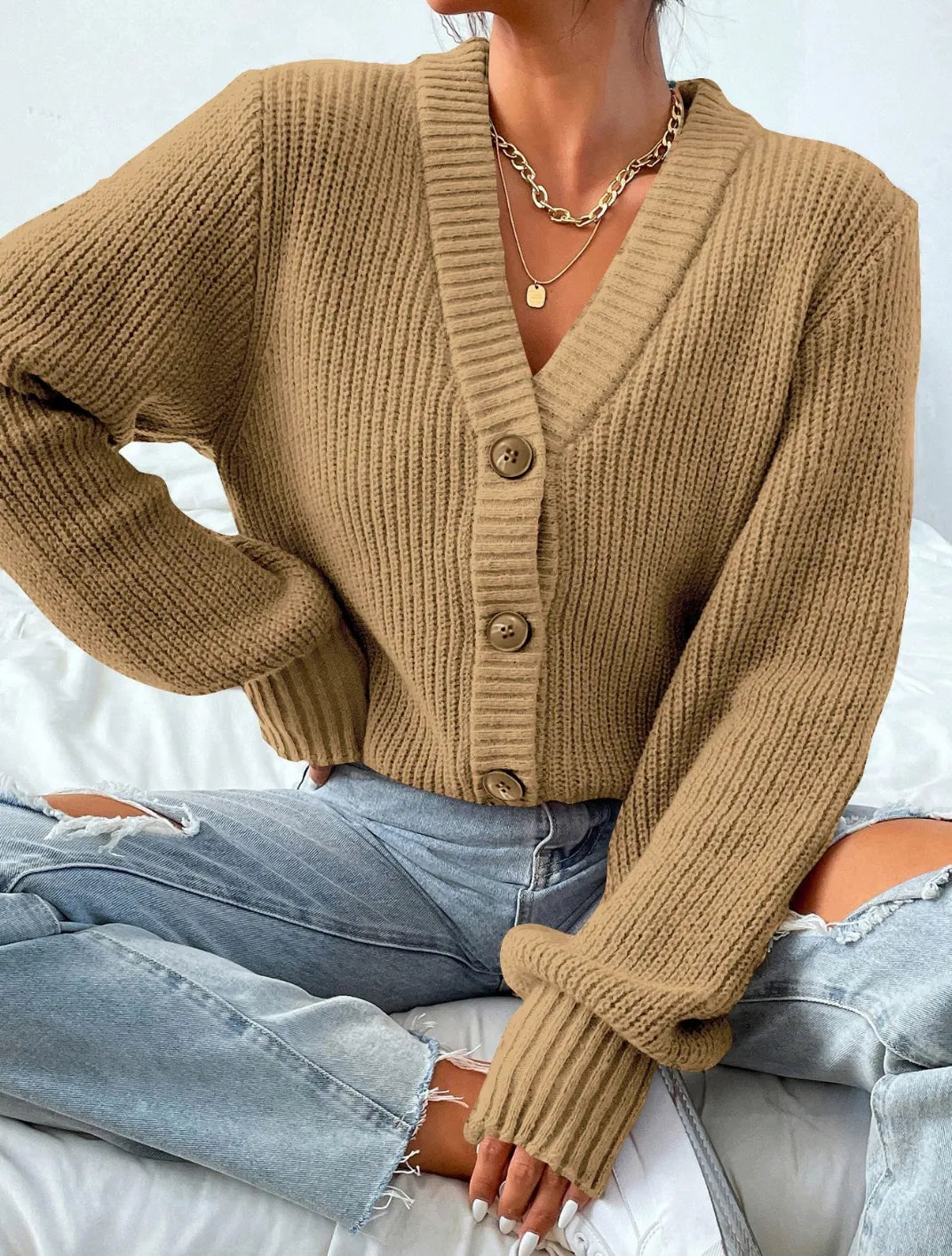 Mng Selanik Crop Hırka