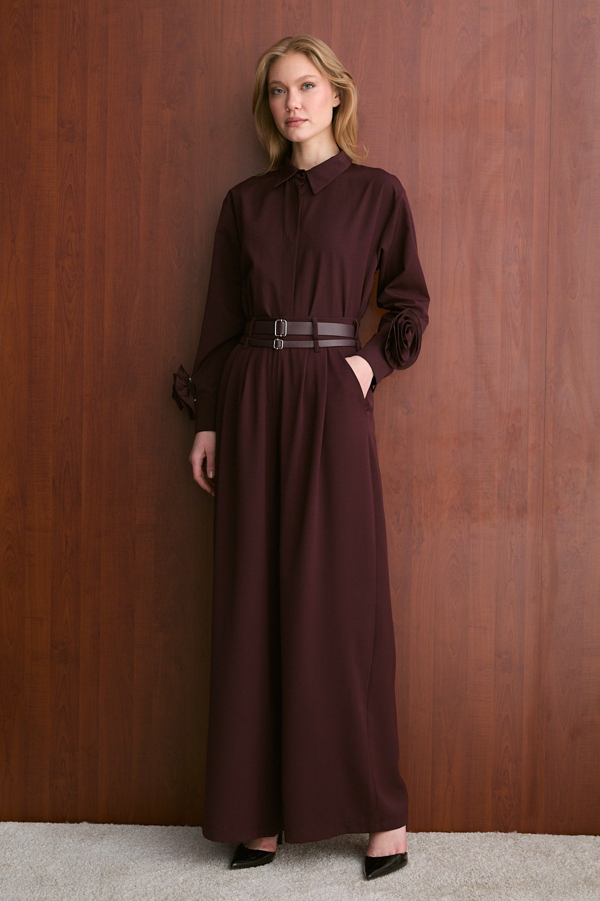 Çift Kemerli Pantolon 32-2740