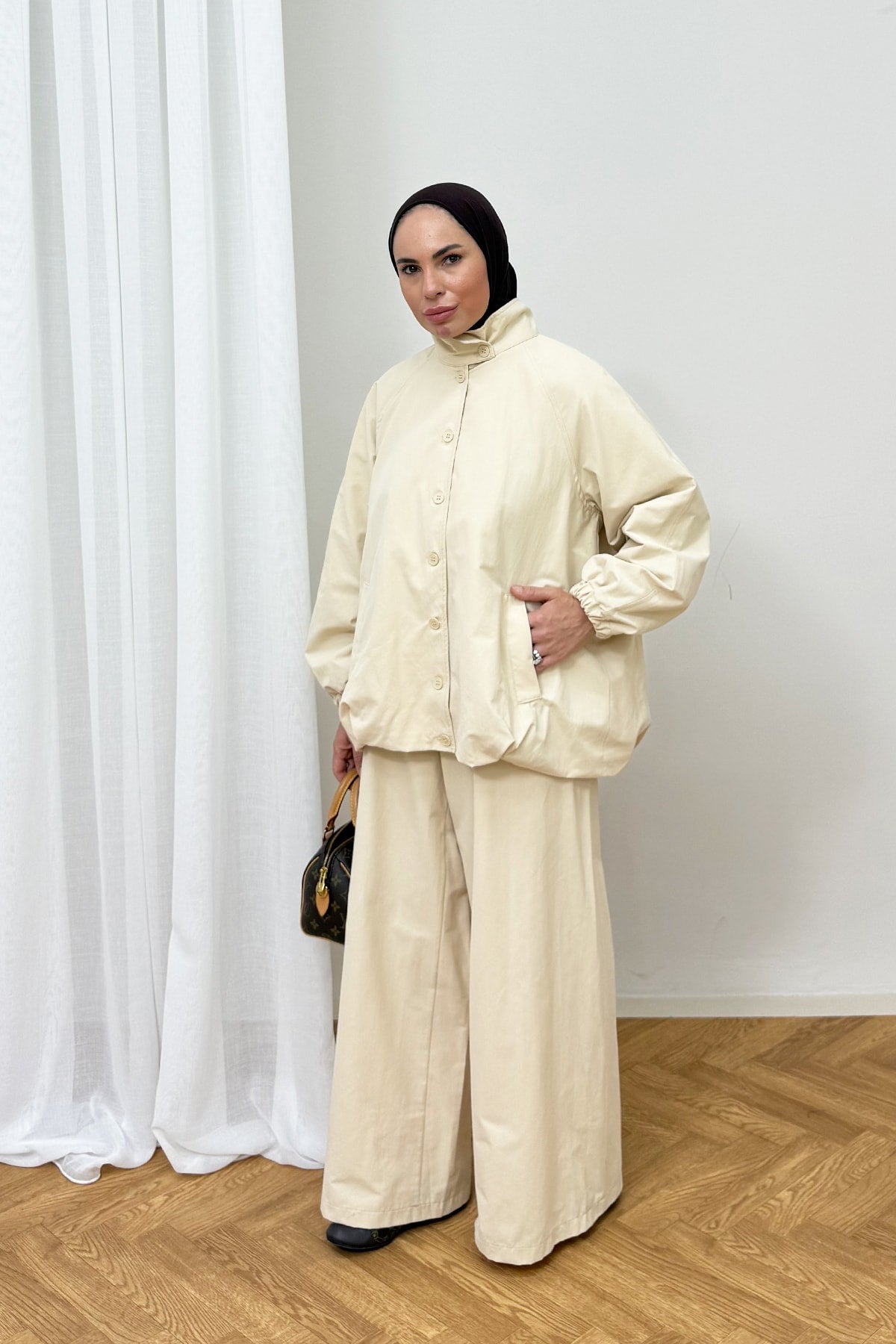 Trench Pantolonlu Takım 3-4578