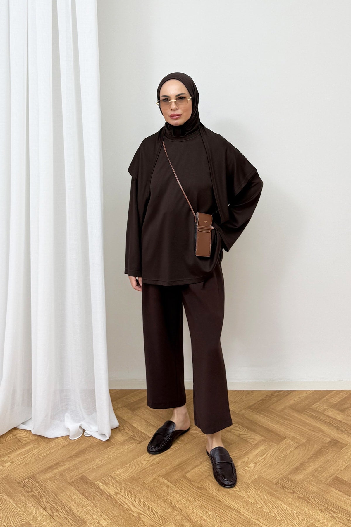 Şal Detaylı Tunik 3-4585