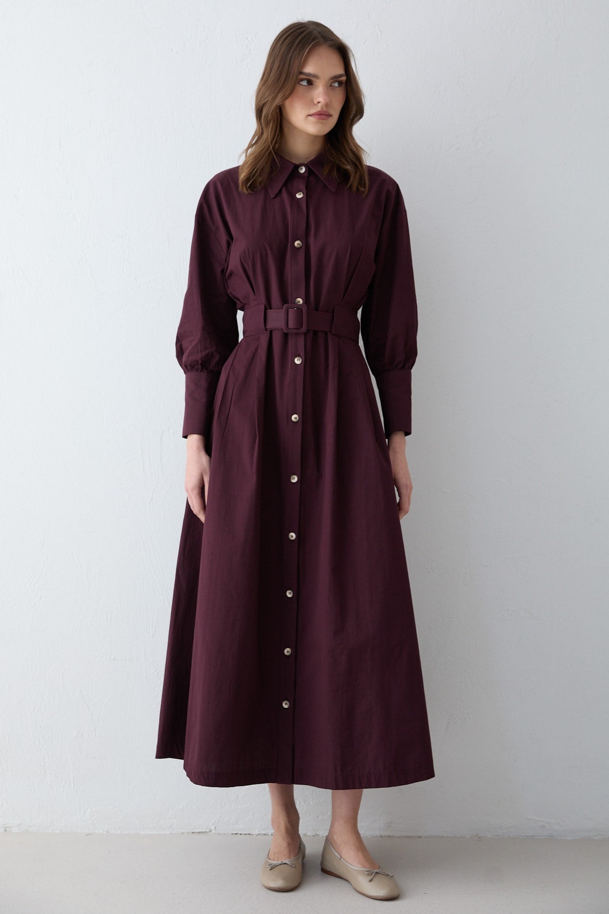 Poplin Elbise 32-2707