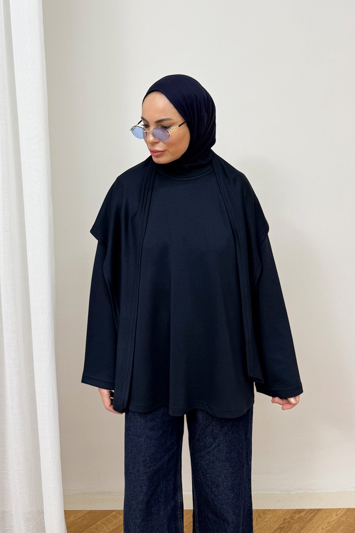 Şal Detaylı Tunik 3-4585
