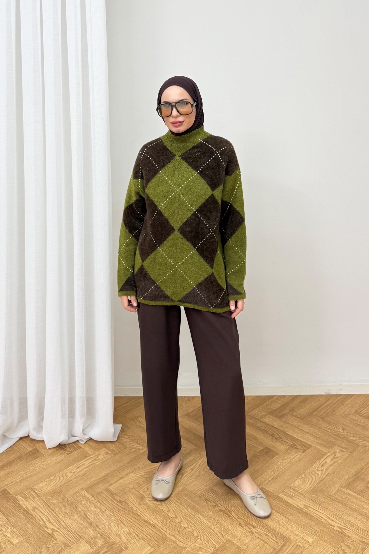 Desenli Triko Kazak 94-5040