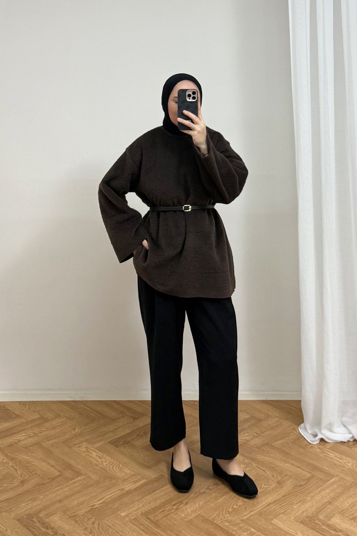 Kemerli Keçe Tunik 3-4617