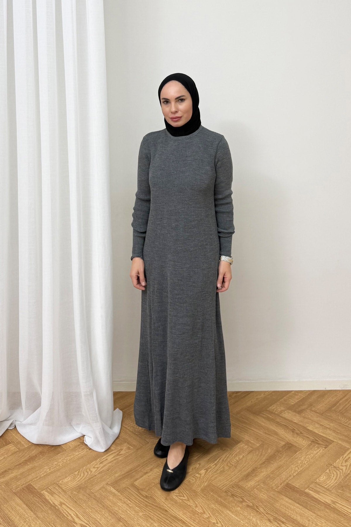 İkili Triko Elbise 87-25880