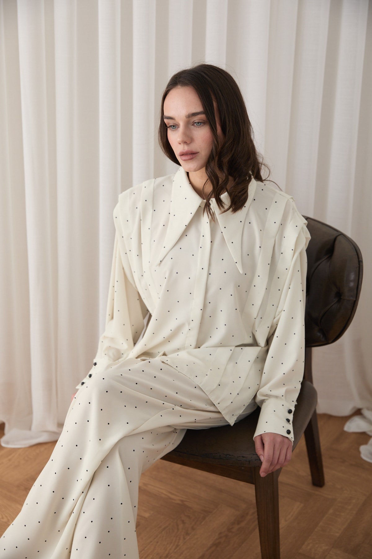 Puantiye Pantolonlu Takım 32-2876